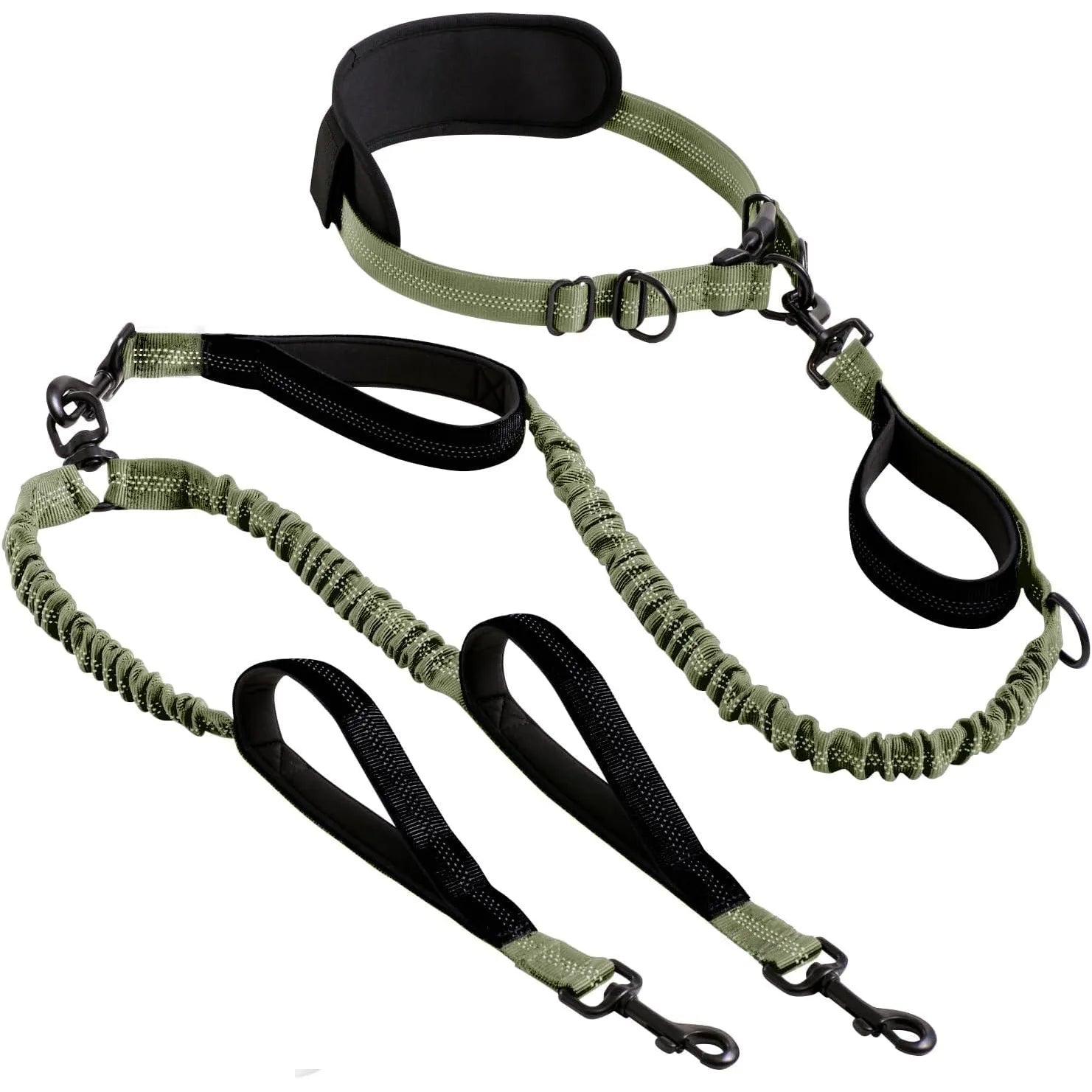 Explosion-Proof Nylon Pet Leash for Dogs - Double Leashes